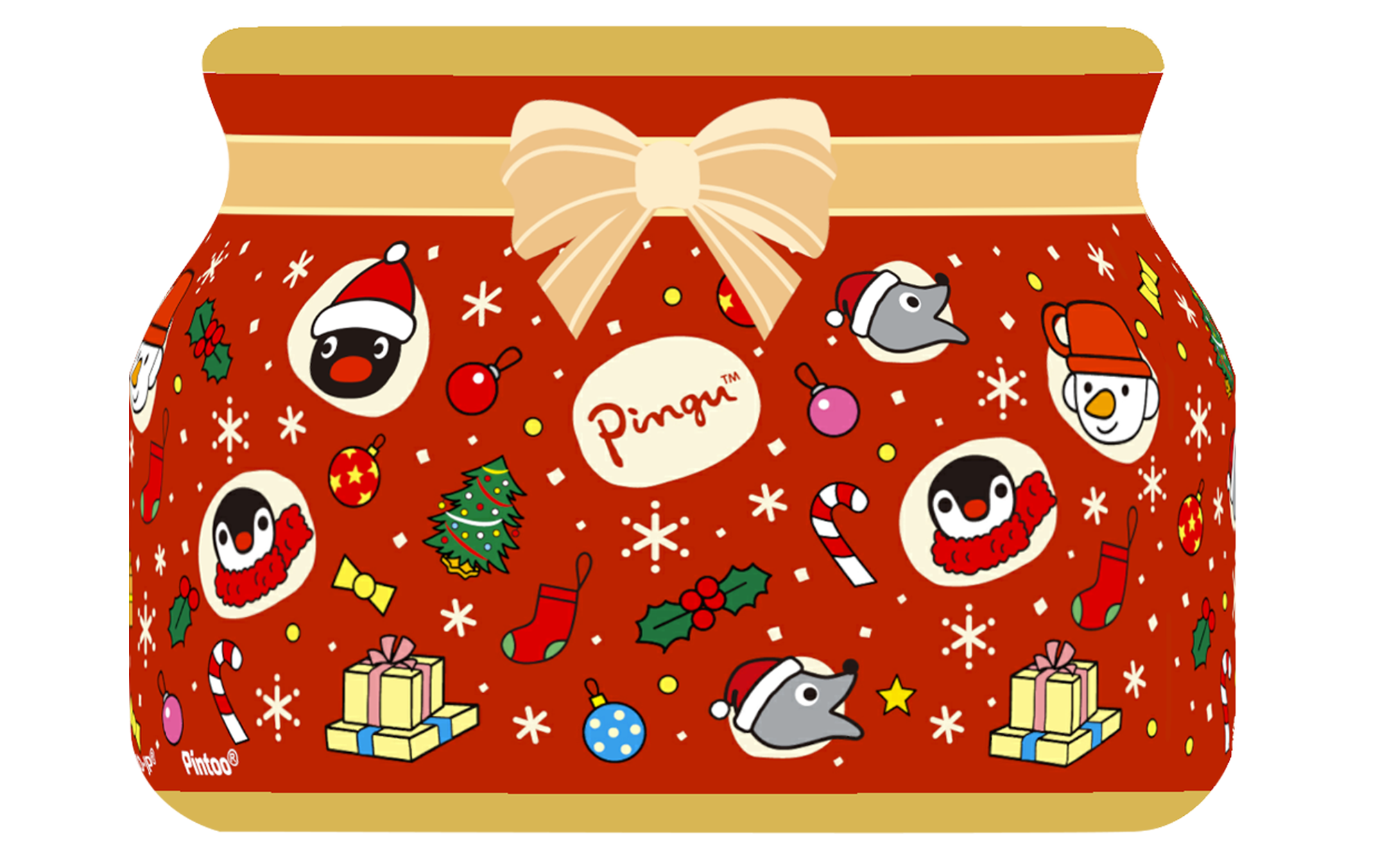 AR1003 Pingu系列倒数月历拼图-Pingu拯救圣诞节-圆形磁铁拼图