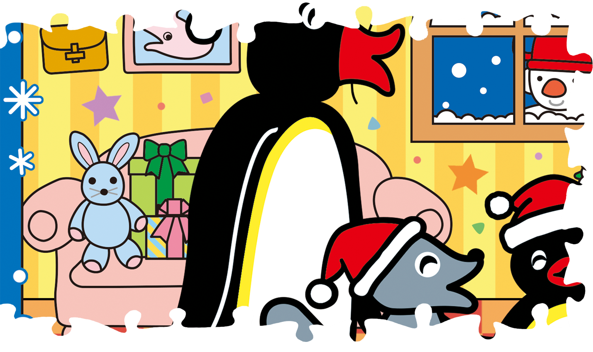 AR1003 Pingu系列倒数月历拼图-Pingu拯救圣诞节-平面拼图300片1/6